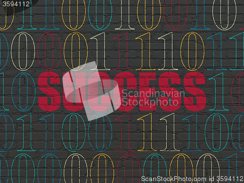 Image of Finance concept: Success on wall background