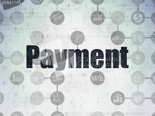 Image of Currency concept: Payment on Digital Paper background