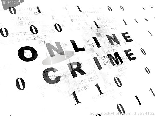 Image of Privacy concept: Online Crime on Digital background