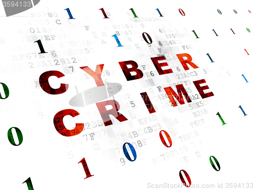 Image of Security concept: Cyber Crime on Digital background