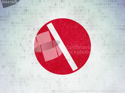 Image of Medicine concept: Pill on Digital Paper background