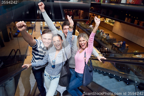 Image of friends in shopping