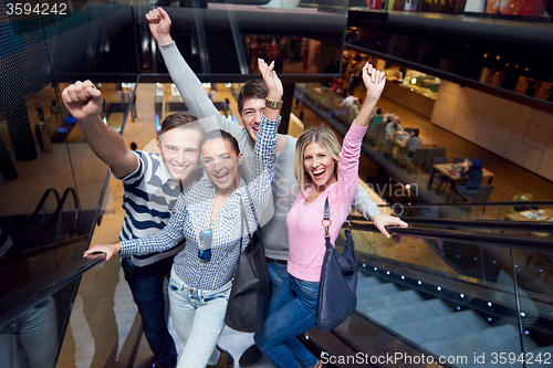 Image of friends in shopping