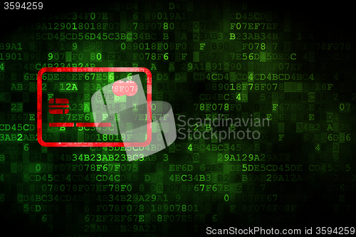 Image of Finance concept: Credit Card on digital background