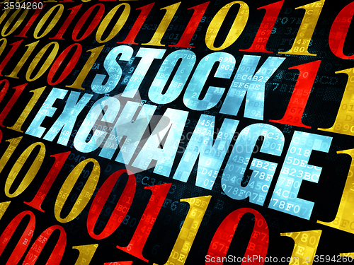 Image of Finance concept: Stock Exchange on Digital background