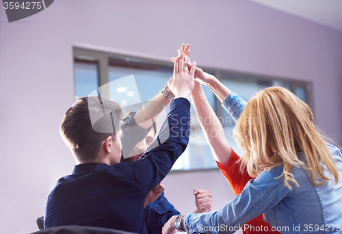 Image of happy students celebrate