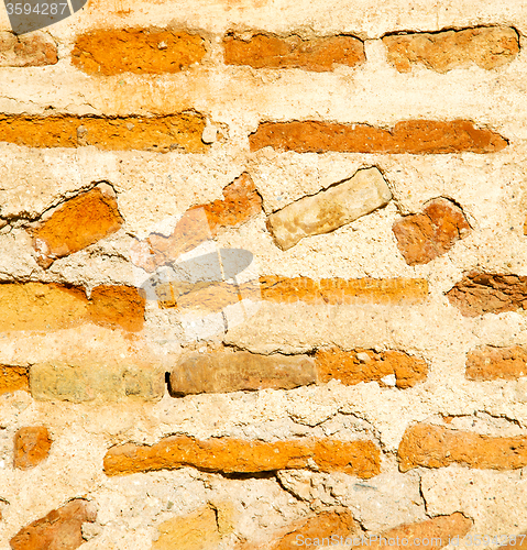 Image of texture wall in africa morocco the old brick construction concre