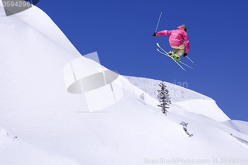 Image of Extreme Skier in the jump