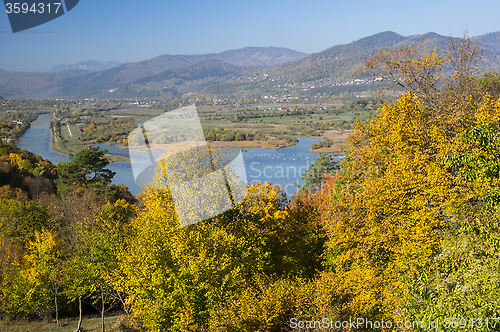 Image of Beautiful valley in autumn