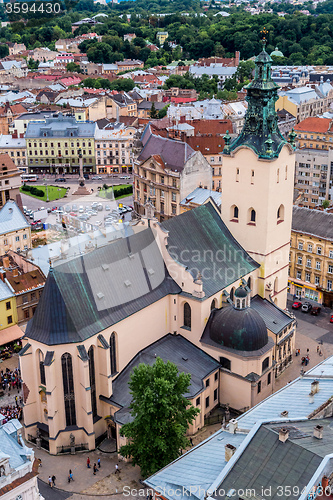 Image of Lviv bird\'s-eye view, Ukraine