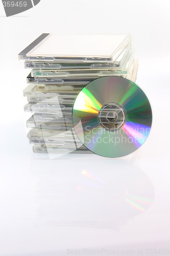 Image of compact disc and cases