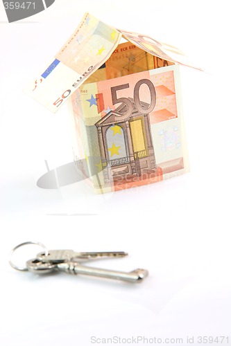 Image of money house and keys