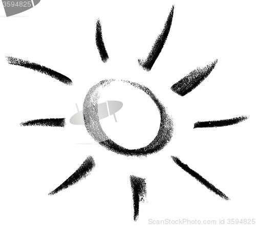 Image of sun and light sketch