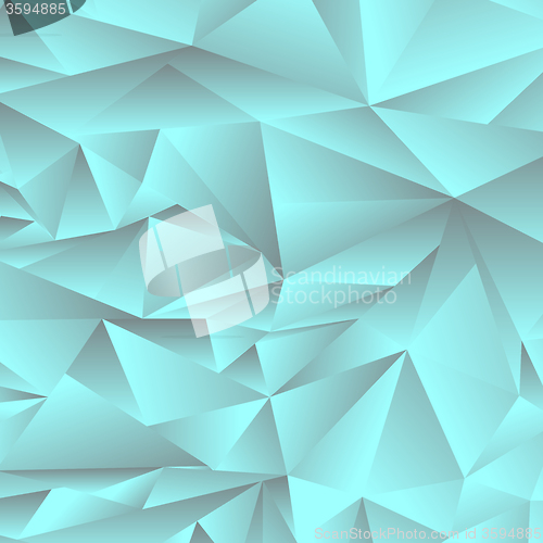 Image of Abstract Green Polygonal Background