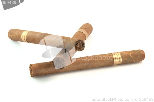 Image of three big cigars