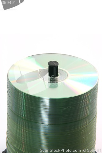 Image of stack of blank cds