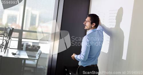 Image of Business presentation on corporate meeting.