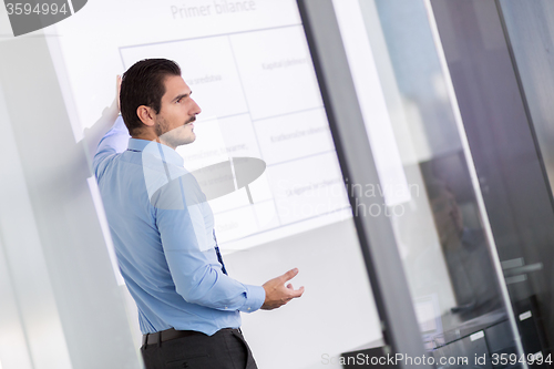 Image of Business presentation on corporate meeting.