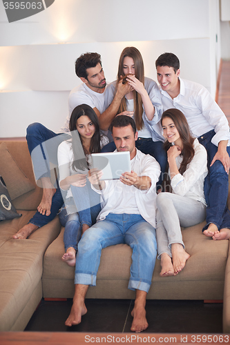 Image of group of friends taking selfie