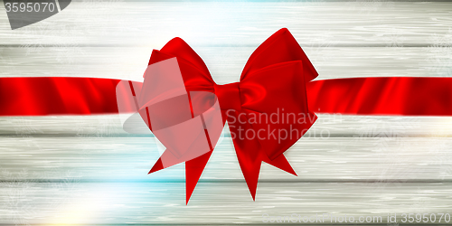 Image of Red ribbon and bow. EPS 10