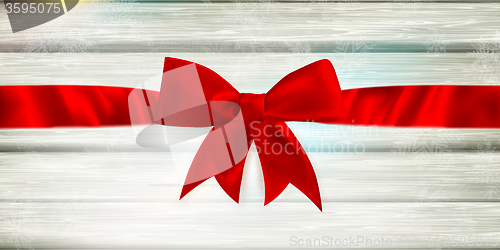 Image of Red ribbon and bow. EPS 10