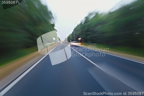 Image of Road travel motion blur