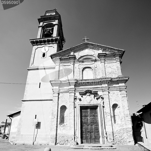 Image of heritage  old architecture in italy europe milan religion       