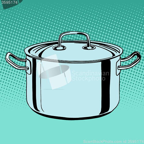 Image of metal saucepan cookware