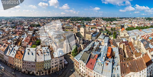 Image of Lviv bird\'s-eye view