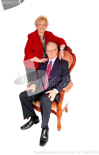 Image of A mature couple in a formal image.