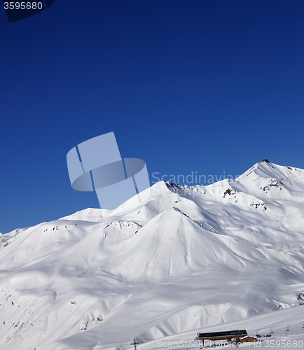 Image of Ski slope at nice sunny day