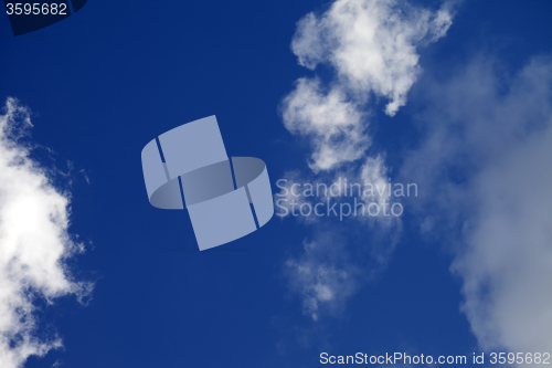 Image of Blue sky with clouds