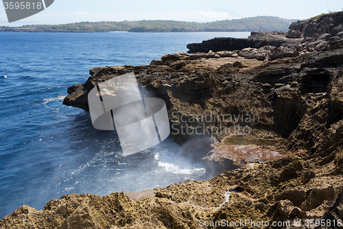 Image of coastline at Nusa Penida island