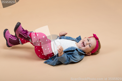 Image of one year baby portrait