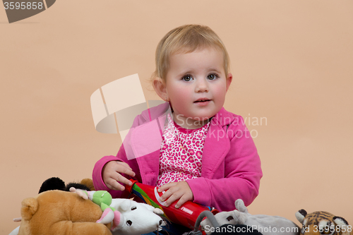 Image of one year baby portrait