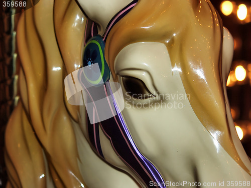 Image of Carousel Horse, face