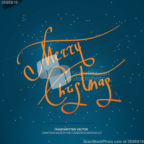 Image of Christmas handwritten lettering