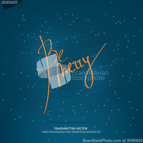 Image of Christmas handwritten lettering