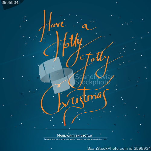 Image of Christmas handwritten lettering