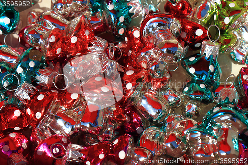 Image of christmas glass decoration