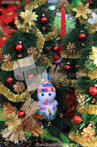 Image of christmas glass decoration