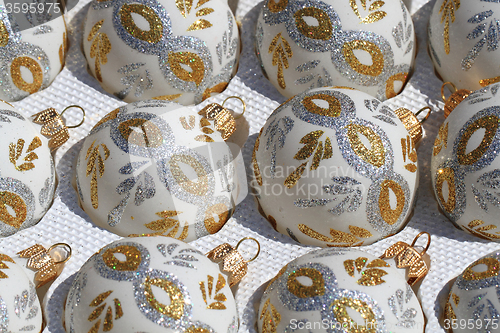 Image of christmas glass decoration