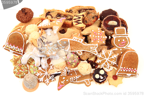 Image of christmas cookies isolated 