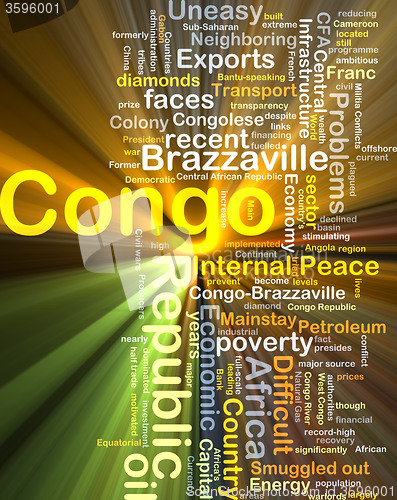 Image of Congo Republic background concept glowing