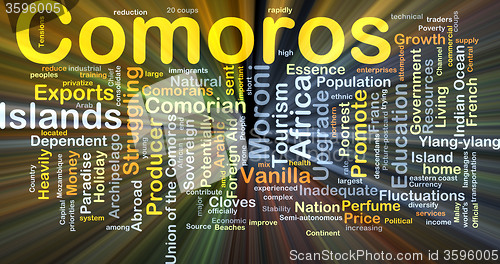 Image of Comoros background concept glowing