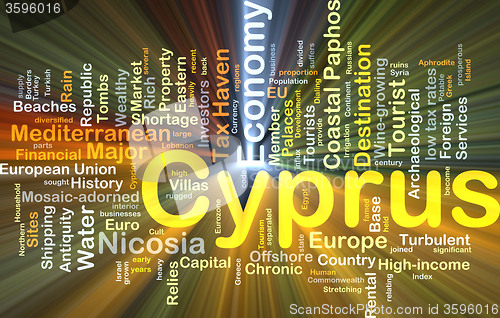 Image of Cyprus background concept glowing