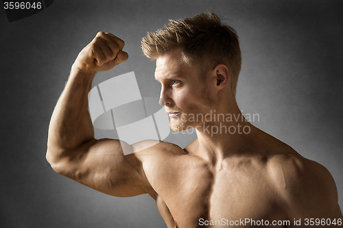 Image of Blond athletic man