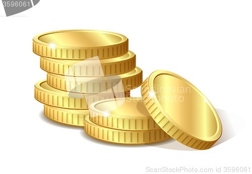 Image of Stack of gold coins