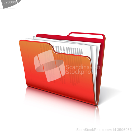 Image of Folder with papers. 