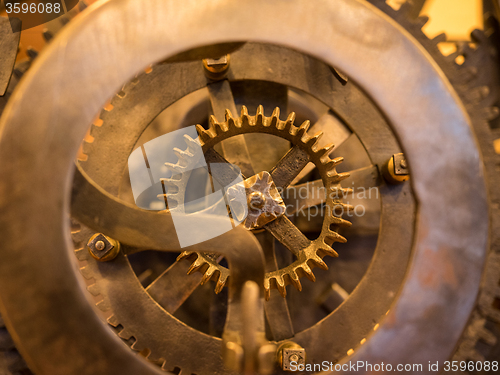 Image of Grunge gear, cog wheels background. Concept of industrial, science, clockwork, technology.